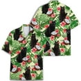 thumbnail image 2 of Funny Black Cat Coconut Hawaiian Shirt, Tropical Summer Short Sleeve Button Down Shirt for Men, Women, 2 of 7