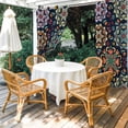 thumbnail image 2 of Vintage Flower Outdoor Curtains for Patio Waterproof,Windproof Privacy Curtains with Weighted Bottom,Boho Abstract Colorful Ethnic Floral Outside Drapes for Picnic Garage Yard Cabana 54"x84" 2 Panel, 2 of 8