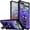 Purple, variant on For Motorola Razr 2025 2024 Machine Design Hybrid with Kickstand - Hot Pink