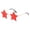 Red, variant on Gaukiv Star Sunglasses Lightweight Rimless Gold Metal Frame Fun Festive Party Costume Eyewear Trendy Decorative Photoshoot Accessory Red