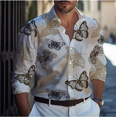 thumbnail image 1 of Camisa de hombre casual de moda de lujo con arte geométrico para fiesta callejera Vaion primavera verano solapa manga larga top 2024 nuevo estilo, 1 of 6