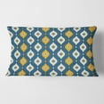 thumbnail image 2 of Designart Retro Abstract Pattern II' Mid-Century Modern Throw Pillow - 12x20, 2 of 2