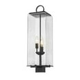 thumbnail image 2 of 3 Light Outdoor Post Mount In Contemporary Style-26.25 Inches Tall And 8.25 Inches Wide-Black Finish-Seedy Glass Color Z-Lite 592Phbs-Bk, 2 of 2