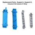 thumbnail image 6 of Replacement Parts for Ultimate Garage - Hot Wheels Ultimate Garage Vehicle Playset FTB69 ~ Replacement Parts Bag 2 ~ Includes Support J, Support E, Column D & Column C, 6 of 6