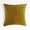 Beige, variant on Square Cotton Velvet Pillow (With Insert)