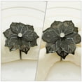 thumbnail image 5 of 6 unids Halloween Metal Malla Flor Anillo Servilleta Halloween Party Party Hebilla Black, 5 of 5