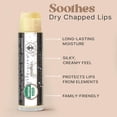 thumbnail image 3 of Lip Balm Organic (Original Unflavored) 4 Tube Pack ; Pure and Natural Beeswax Lip Butter with Aloe Vera, Vitamin E for a Clear Gloss; Moisturize, Repair Dry, Cracked or Chapped Lips, 3 of 9