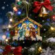 thumbnail image 2 of Adorno colgante de belén | Decoración religiosa artesanal para árbol de Navidad | Regalo de decoración espiritual para el hogar, 2 of 6