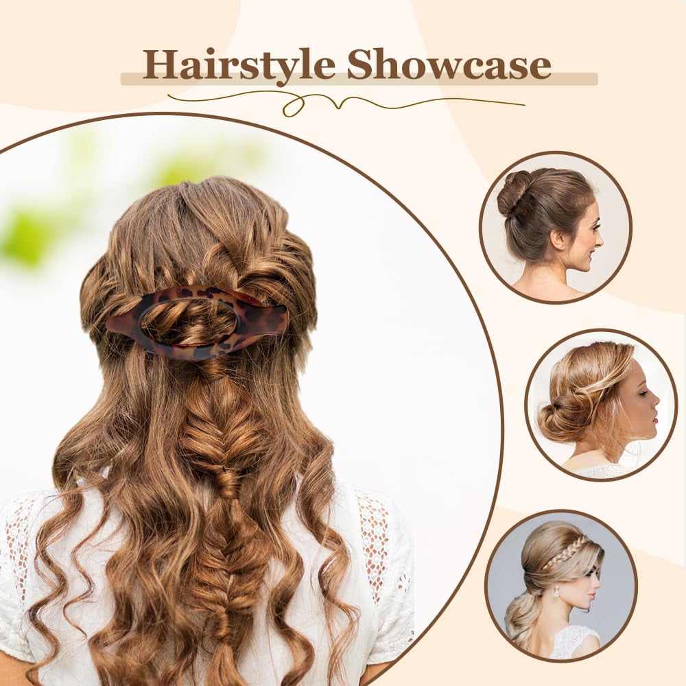 Flat Claw Clips for Women, French Flat Hair Clips for Women Hair, No-Slip Grip Hair Styling Accessories for Women Girls Daily Use (B)