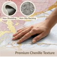 thumbnail image 6 of ODIKA 5'x7' Pink White Abstract Gradient Grey Washable Area Rug Cracked Stone Channels Shimmer Streaks Airy Composition Non-Slip, Low Pile, Stain Resistant for Guest Room, Lounge, Apartment, 6 of 7