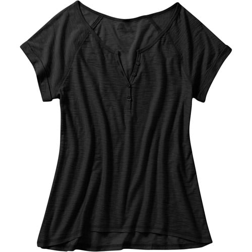Women's Short Sleeve Henley Sleep Shirt