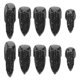 thumbnail image 1 of 10 unidades de uñas postizas estilo punk gótico en 3 tamaños, con forma de garra, anillos para dedos, decoración para cosplay (negro), 1 of 7
