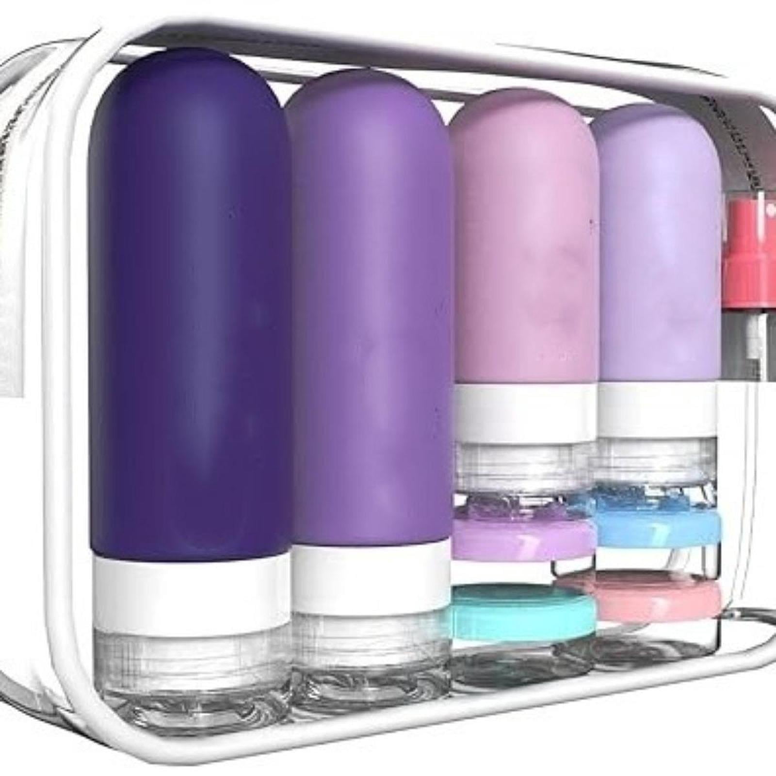 Bothyi 16 Pieces Travel Bottles for Toiletries Containers for Body Lotion Eye Cream Black