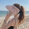 thumbnail image 3 of Sombrero de protección solar de verano para mujer, sombrero de copa vacío anti-ultravioleta de ala grande para exteriores, sombrero de concha, 3 of 5