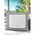 thumbnail image 6 of Outdoor Pillows Waterproof, Bohemian Floral Tile Bedding Throw Pillows with Insert for Couch Sofa Bed, Black White Sounthwest Middle Century 18x18 Inch Pillowcases Decorative Patio Pillow Set of 1, 6 of 8