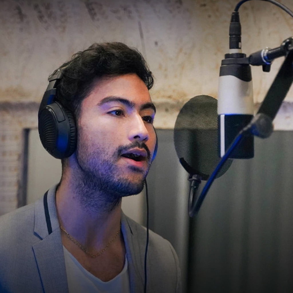 Condenser Microphone Large Diaphragm Recording Microphone for Studio Podcasting