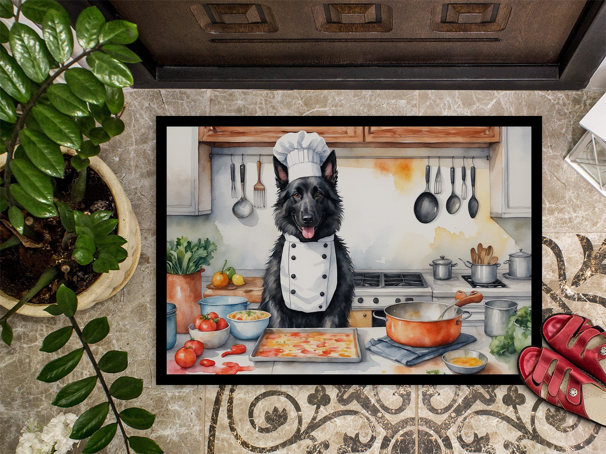 Yorkie Yorkshire Terrier The Chef Doormat