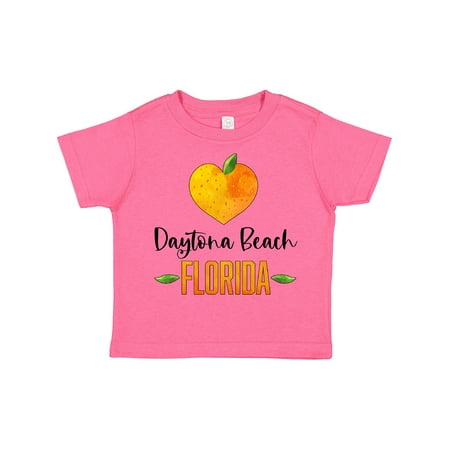 

Inktastic Daytona Beach Florida Orange in Heart Gift Toddler Boy or Toddler Girl T-Shirt