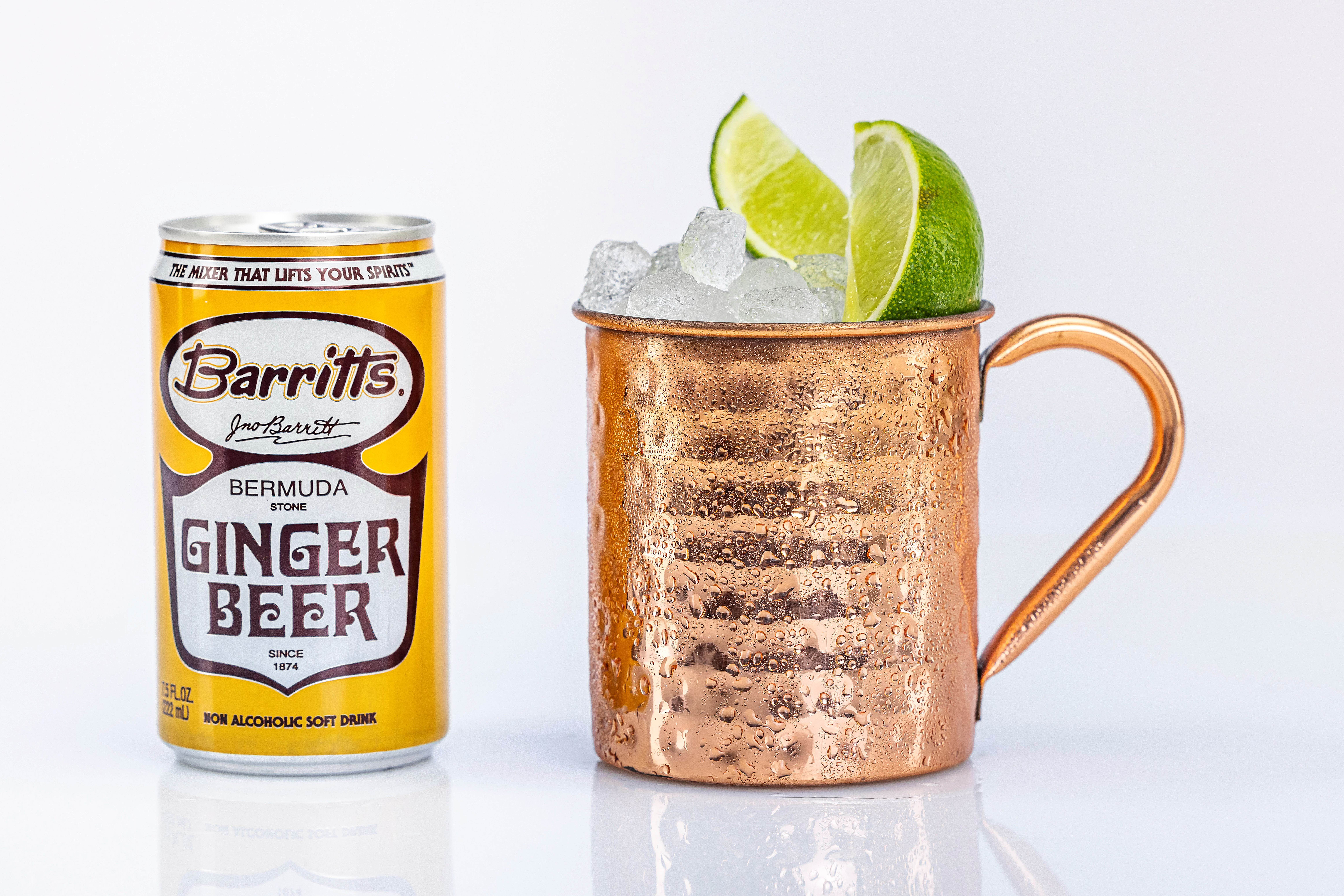 Barritt's Mixers - Ginger Beer Original Ginger Beer, Non-Alcoholic Soda Cocktail Mixer, 7.5 fl oz Cans, 24 Pack, Mini