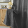 thumbnail image 6 of RISSIEN Linen Curtains 84 inch Length 2 Panels for Living Room 7ft Flax Linen Textured Thick Light Filtering Privacy Window Drapes Grommet Top for Bedroom Wrinkle Resistant Soft (52x84 Dark Gray), 6 of 7