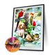 thumbnail image 2 of Cuadros Decorativos 5D Diamond Painting Flower Bird Full Square Drill DIY Wall Crafts (30x40cm) Likrtyny embutido en tela, 2 of 7