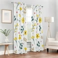 thumbnail image 7 of Coolnut Blackout Curtains for Bedroom Window Curtains for Bedroom 84 inches Length Flowers and Branches Floor to Ceiling Curtains Sheer Curtains, 7 of 7
