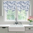 thumbnail image 5 of Tie Up Curtains for Windows Watercolor Trees Valance Adjustable Balloon Curtain Blue Leaves Forest Tie Up Shades for Kitchen Living Room Bedroom Privacy Curtain Drape 34x45 Inch, 5 of 9