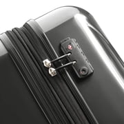 DELSEY PARIS Helium Aero 31 Large Checked Hardside Expandable Spinner Luggage, Brushed Metal