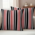 thumbnail image 6 of 2 Pack Outdoor Waterproof Throw Pillow Covers,Abstract Modern Lines Decorative Square Pillow Case Patio Pillowcases for Chair Couch Sofa 16x16in, 6 of 9