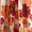 Red_Orange, variant on "Lush Decor Leah Floral Drapes, Light Filtering Window Curtain Set with Grommets, Large Flower Print - 2 Panels, 52"" W x"