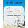 thumbnail image 5 of COOFANDY Mens Short Sleeve Cuban Guayabera Shirt Casual Summer Beach Button Down Shirts Resort Vacation Shirts, 5 of 8