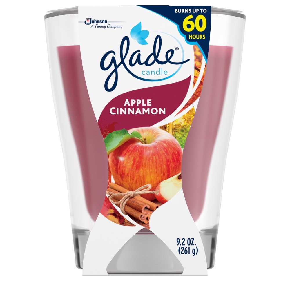 Glade Large Jar Candle Air Freshener, Apple Cinnamon, 9.2 oz Walmart
