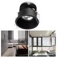 thumbnail image 4 of Lámpara LED empotrada de techo para dormitorio, oficina, moderna, color negro, 5 W, 55 mm Negro_5W_55mm, 4 of 9