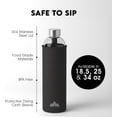thumbnail image 2 of Kristal Borosilicate Glass Water Bottle 25 oz with Neoprene Sleeve - Leak Proof +  - Hot & Cold Drinks - Ideal for Adult, , Travel, , Gym, Running - Blue, 2 of 6