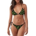 thumbnail image 1 of Fotbe Skulls And Cobwebs Traje de Baño para Mujer de Dos Piezas – Bikini Sexy de Tirantes Tipo Halter con Diseño Triangular, 1 of 6