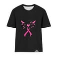 thumbnail image 3 of Breast Cancer Shirts for Women,Women's Pink Ribbon Graphic Tee Tops Short Sleeve Round Neck T Shirts Causal Tees Top, 3 of 3