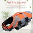 thumbnail image 2 of Chaleco salvavidas ajustable para perros, chaleco de seguridad tipo traje de baño, abrigo salvavidas para gatos pequeños y grandes, con asa reflectante para nadar y navegar, morado, M, 2 of 8