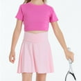 thumbnail image 6 of Huowey Girls Athletic Skort Stretch Play Dress For Outdoor Sports Casual Wear Age 5 11 Years Comfortable Elastic Waist, 6 of 8