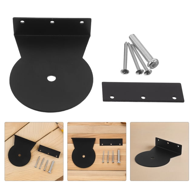Houderco 1Jgo Accesorios Duraderos Para Soportes De Inoxidable Para Rascador De Pared Negro