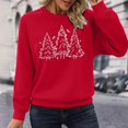 thumbnail image 6 of Christmas Tree Sweatshirts for Women 2025 Long Sleeve Crewneck Pine Tree Graphic Sweatshirt Xmas Holiday Pullover Tops, 6 of 7