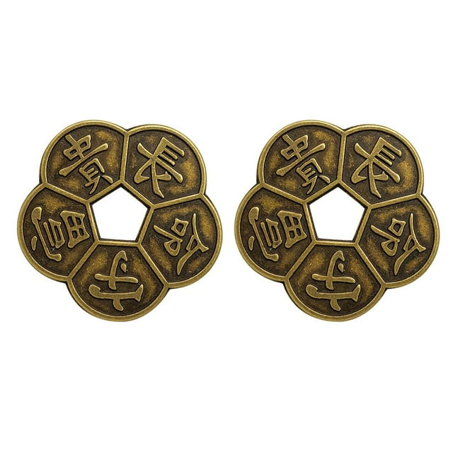2x Monedas Viejas Chinas Coleccionables Baoblaze Moneda de cobre antigua china
