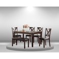 thumbnail image 2 of K-Living Scilla 6-Piece Solid Wood Dining Set ( 1 TABLE WITH 4 CHAIRS & 1 BENCH), 2 of 6