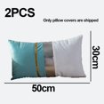 thumbnail image 2 of 30*50cm Funda De Almohada Bronceadora Para El Hogar De 2 Piezas: Terciopelo Suave Y Cálido Amarillo 30 * 50 Cm, 2 of 5