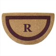 thumbnail image 1 of Nedia Home 02055R Single Picture - Brown Frame 22 x 36 In. Half Round Heavy Duty Coir Doormat - Monogrammed R, 1 of 4