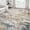 Brown/Blue, variant on Area Rug Living Room Rugs: 9x12 Large Soft Indoor Carpet Modern Abstract Rug with Non Slip Rubber Backing for Under Dining Table Nursery Home Office Bedroom White Gray Blue