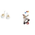thumbnail image 1 of Figuras De Payaso Cisne, Adorno De Mesa, Artesanía, Decoración Para Parejas, Estatua, Escultura, Colección, Estatuilla, Escritorio, Centro De Mesa, Gabinete, Decoración De Comedor, 1 of 8