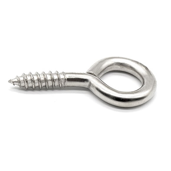 FixtureDisplays® Small Eyelet Screws Eye Hooks Self-Tapping Ring Eyelet Screw Hooks Hoop Screw 18611-50PK