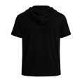 thumbnail image 4 of Maean Mens Sun Protection Hoodie Shirts Short Sleeve Lightweight Quick Dry Hiking Running Athletic Shirt, 4 of 7