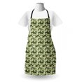 thumbnail image 3 of Banana Leaf Apron, Caribbean Exotic Tree Foliage Vintage Look in Greeny Shades, Unisex Kitchen Bib with Adjustable Neck for Cooking Gardening, Adult Size, Pale Green Dark Green, by Ambesonne, 3 of 4