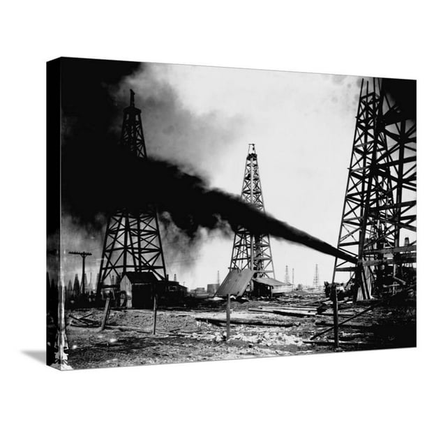 Oil Gushing from Spindletop Hill in Beaumont, Texas, World Culture